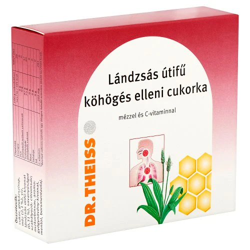 Dr.Theiss Lándzsás útifű köhögés elleni cukorka mézzel és C-vtaminnal 50g - Image 4