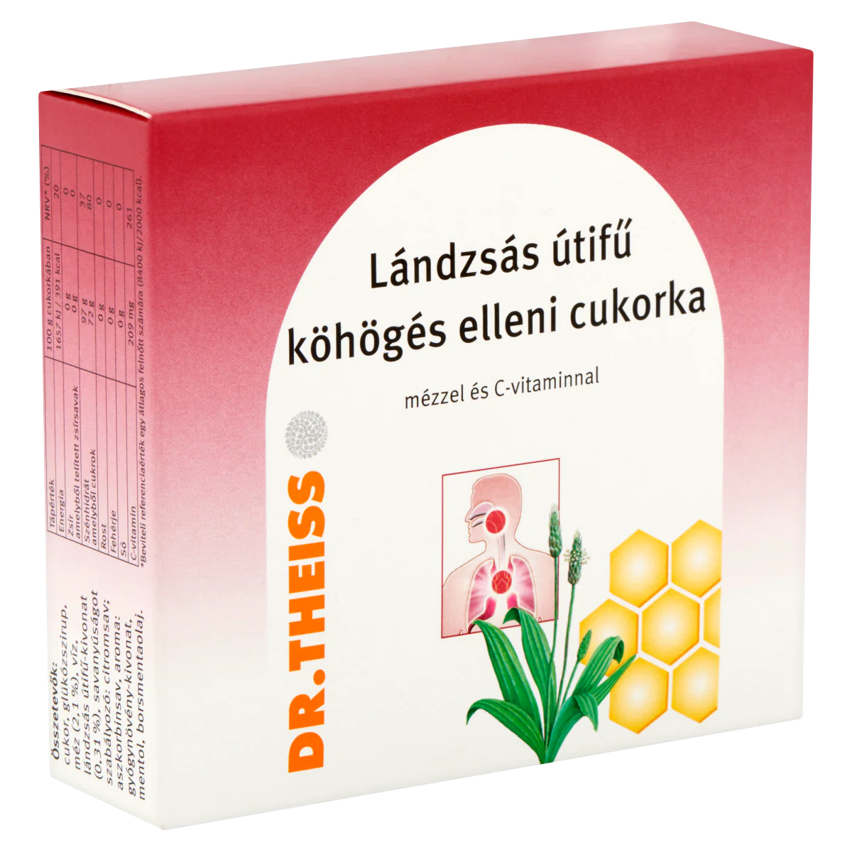 Dr.Theiss Lándzsás útifű köhögés elleni cukorka mézzel és C-vtaminnal 50g - Image 8
