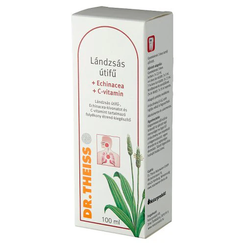 Dr.Theiss Lándzsás útifű + Echinacea + C-vitamin folyékony étrend-kiegészítő 100ml - Image 3