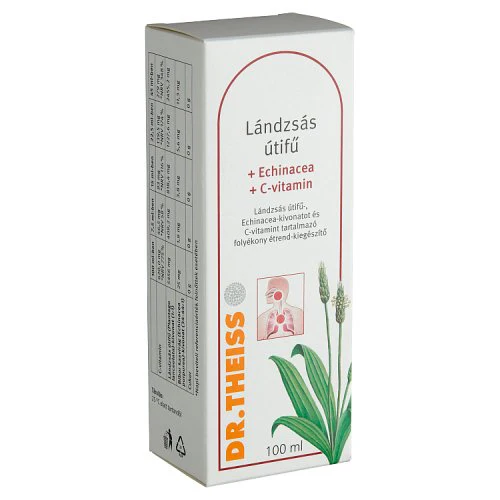 Dr.Theiss Lándzsás útifű + Echinacea + C-vitamin folyékony étrend-kiegészítő 100ml - Image 4