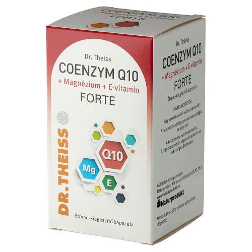 Dr.Theiss Coenzym Q10 +Mg+E vitamin étrend-kiegészítő kapszula FORTE 60 db - Image 3