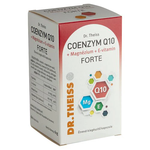 Dr.Theiss Coenzym Q10 +Mg+E vitamin étrend-kiegészítő kapszula FORTE 60 db - Image 4