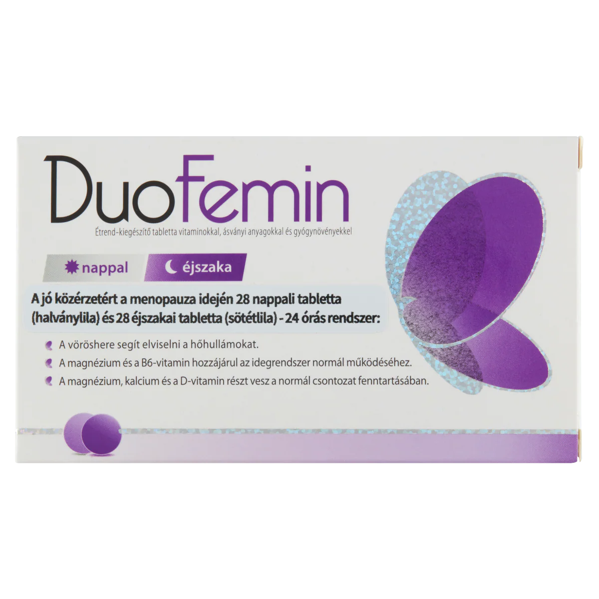 DuoFemin étrend kiegészítő tabletta vitaminokkal, ásványi anyagokkal és gyógynövényekkel 28 db+28 db - Image 10