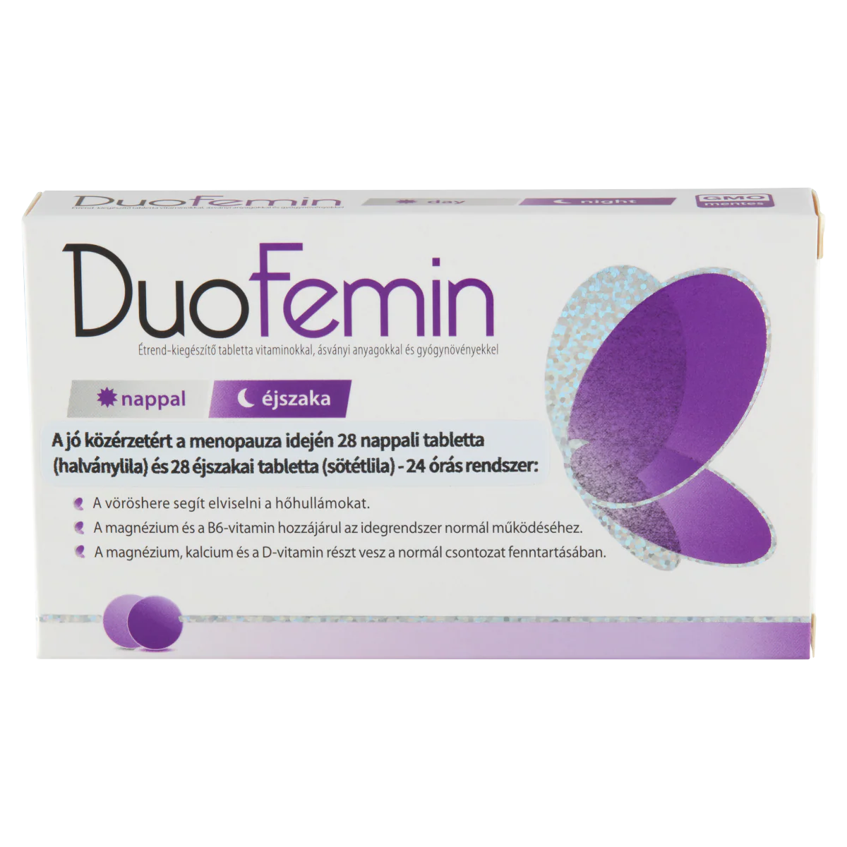 DuoFemin étrend kiegészítő tabletta vitaminokkal, ásványi anyagokkal és gyógynövényekkel 28 db+28 db - Image 12
