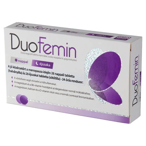 DuoFemin étrend kiegészítő tabletta vitaminokkal, ásványi anyagokkal és gyógynövényekkel 28 db+28 db - Image 3