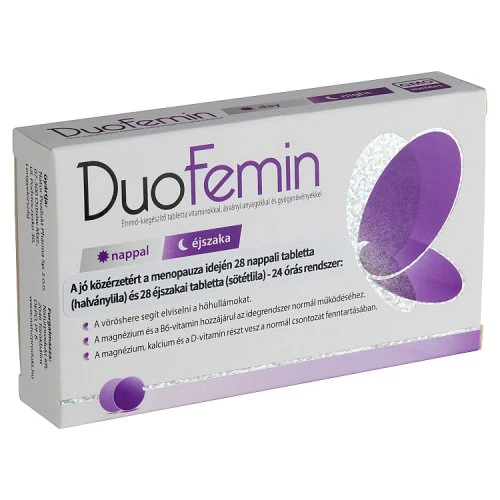 DuoFemin étrend kiegészítő tabletta vitaminokkal, ásványi anyagokkal és gyógynövényekkel 28 db+28 db - Image 4