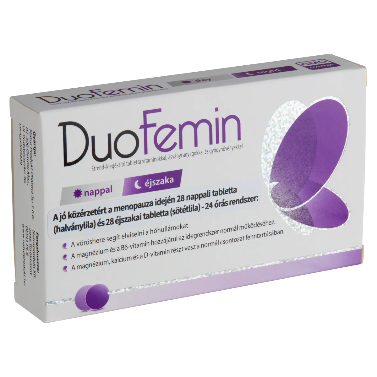 DuoFemin étrend kiegészítő tabletta vitaminokkal, ásványi anyagokkal és gyógynövényekkel 28 db+28 db - Image 9
