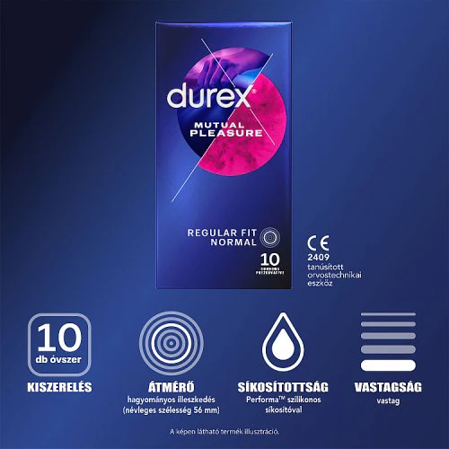 Durex Mutual Pleasure óvszer 10 db - Image 3