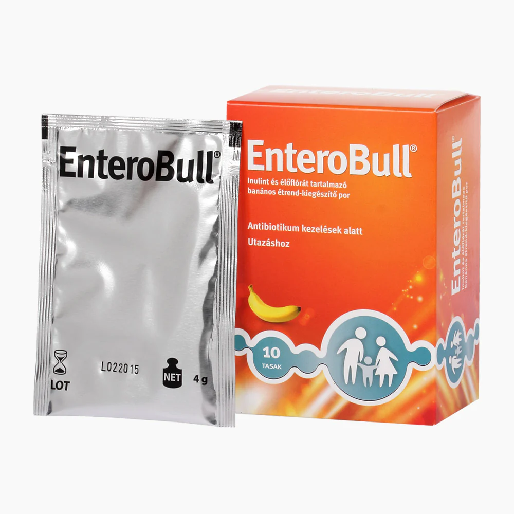 EnteroBull inulint és élőflórát tartalmazó étrend-kiegészítő por 10x4g - Image 2
