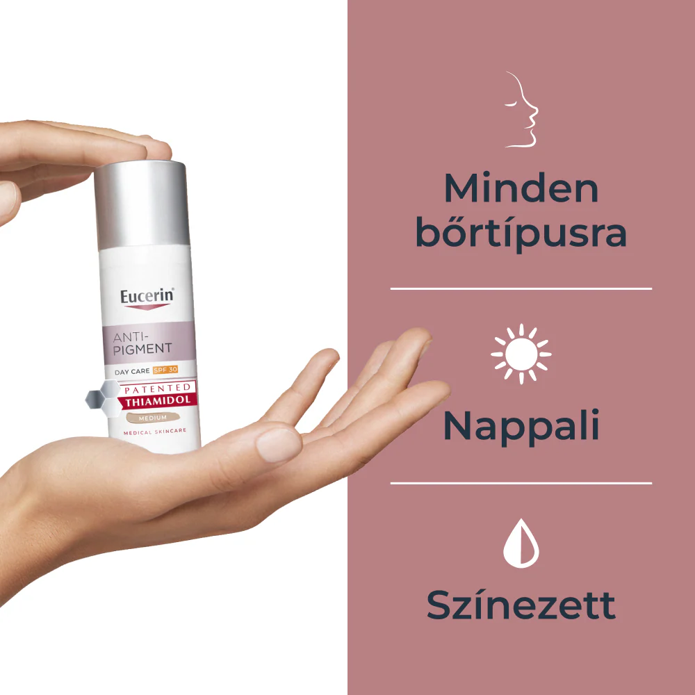 Eucerin Anti-Pigment színezett nappali arckrém medium SPF30 50ml - Image 3