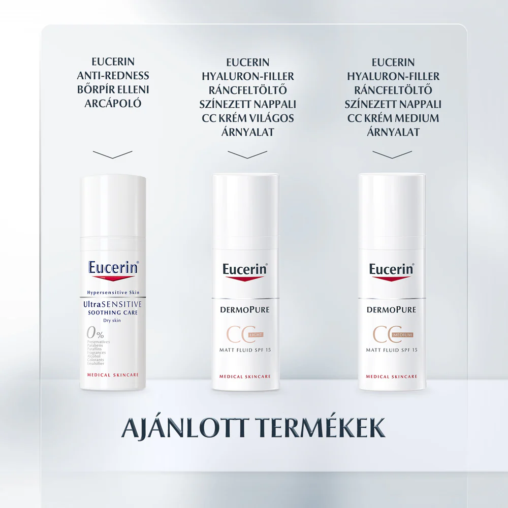 Eucerin Anti-Redness Bőrpír elleni színezett nappali arcápoló FF25 50ml - Image 7