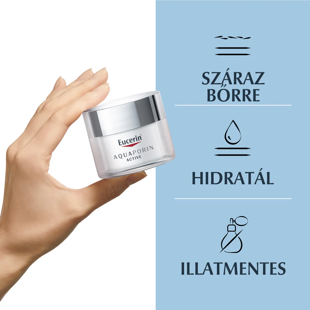 Eucerin AQUAporin ACTIVE Hidratáló arckrém száraz bőrre 50ml - Image 5