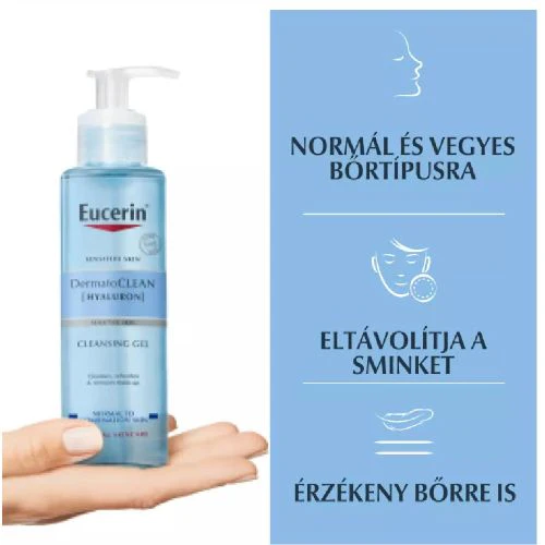 Eucerin DermatoCLEAN arclemosó habzó zselé 200ml - Image 2