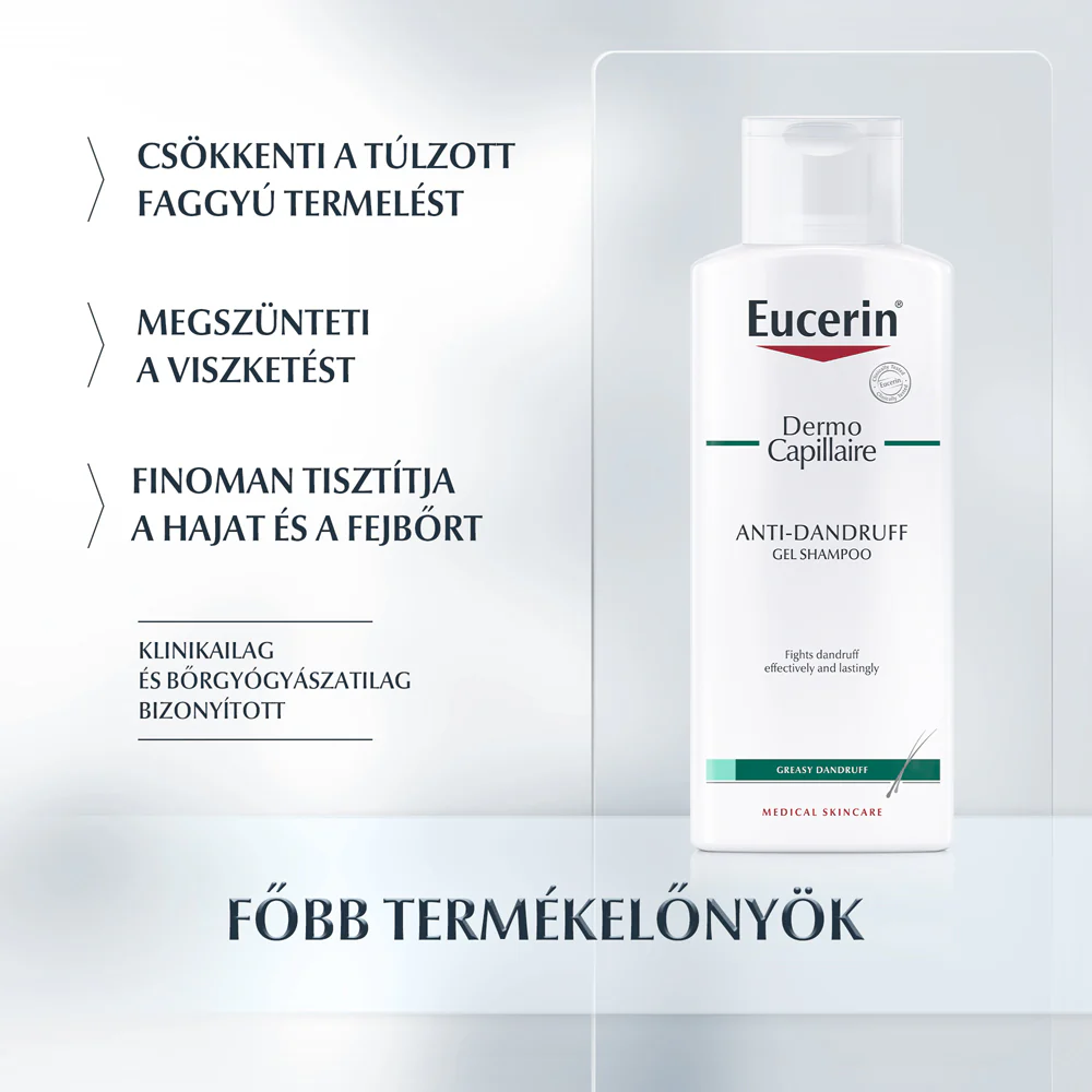Eucerin DermoCapillaire Korpásodás elleni sampon zsíros korpára 250ml - Image 2