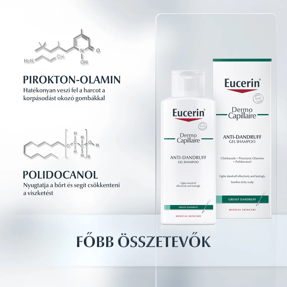 Eucerin DermoCapillaire Korpásodás elleni sampon zsíros korpára 250ml - Image 4