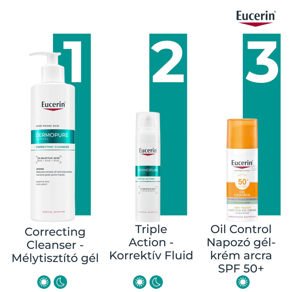 Eucerin DermoPure Clinical Correcting Cleanser - Mélytisztító gél 400ml - Image 7