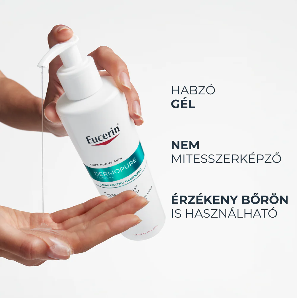 Eucerin DermoPure Clinical Correcting Cleanser - Mélytisztító gél 400ml - Image 8