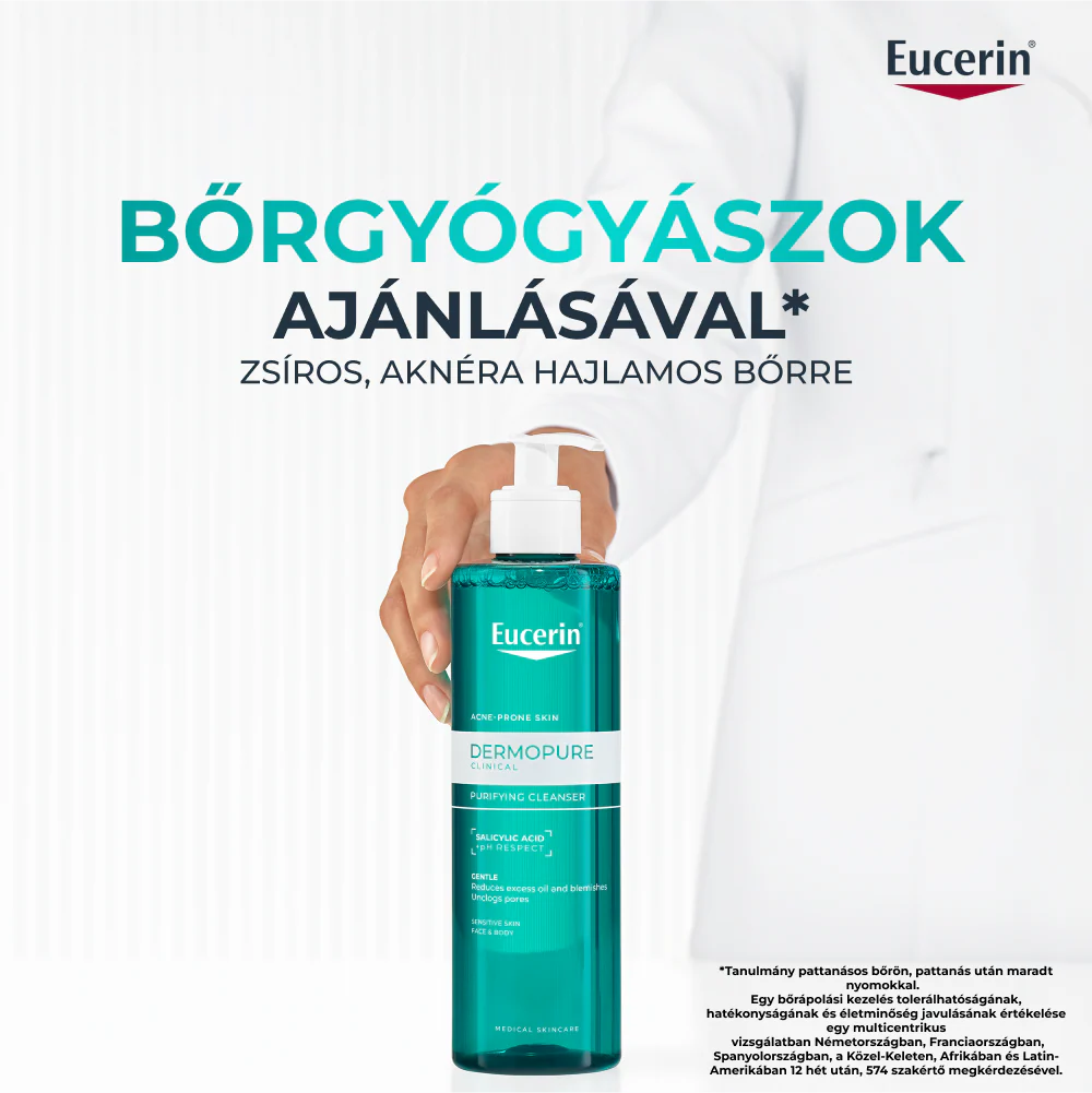 Eucerin DermoPure Clinical Purifying Cleanser - Tisztító gél 400ml - Image 6