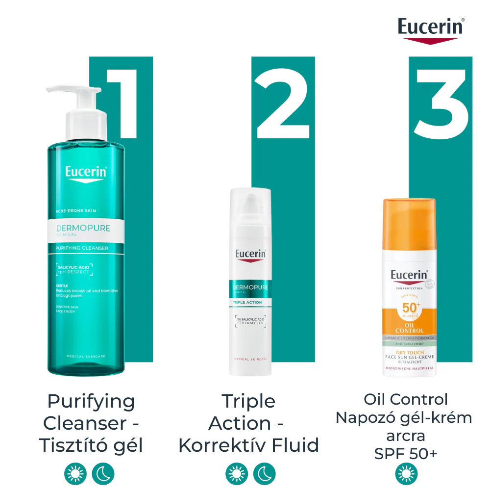 Eucerin DermoPure Clinical Triple Action - Korrektív Fluid 40ml - Image 8
