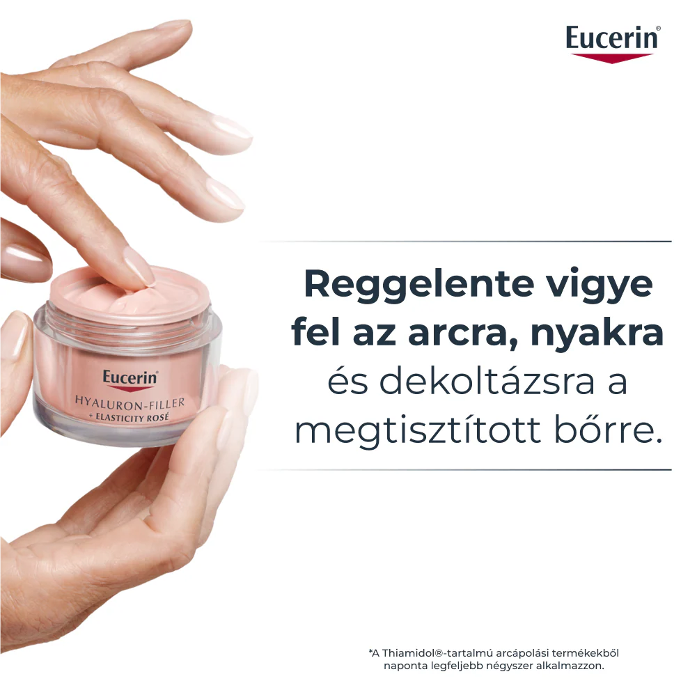Eucerin Hyaluron-Filler + Elasticity, Bőrtömörséget regeneráló nappali arckrém Rose SPF30 50ml - Image 3