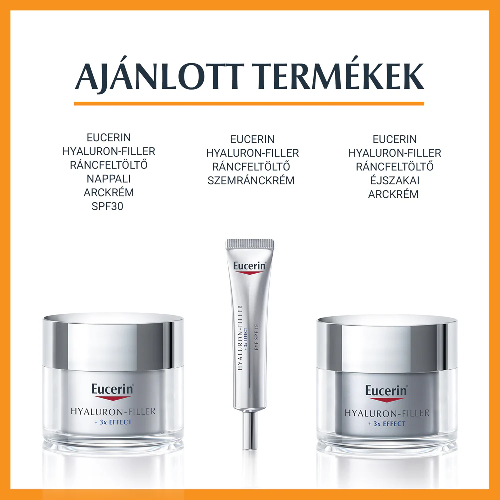 Eucerin Hyaluron-Filler C-vitaminos ránctalanító arcápoló koncentrátum 3x8ml - Image 3