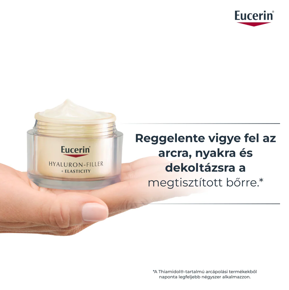 Eucerin Hyaluron-Filler + Elasticity Bőrtömörséget regeneráló nappali arckrém SPF30 50ml - Image 3