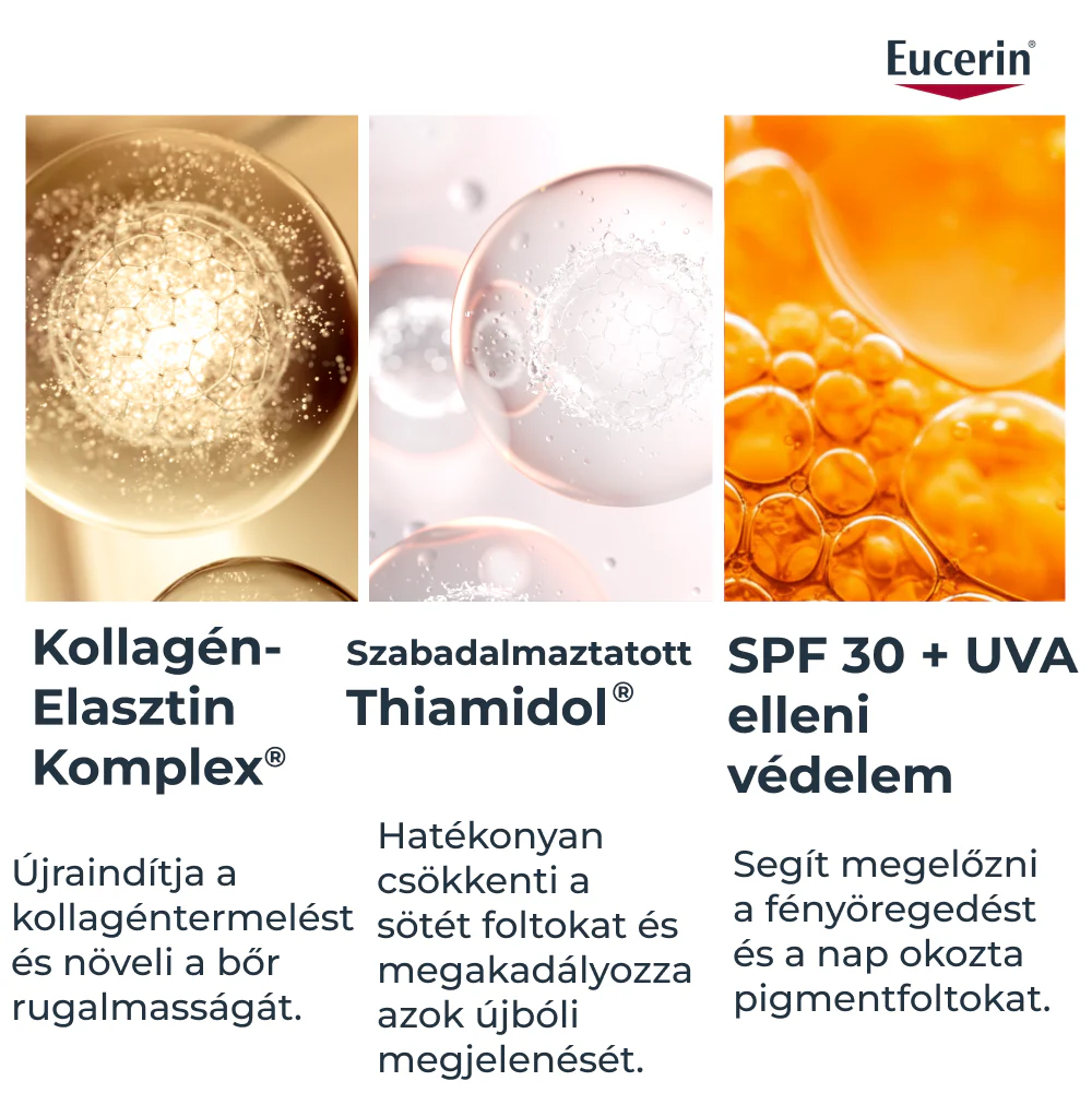 Eucerin Hyaluron-Filler + Elasticity Bőrtömörséget regeneráló nappali arckrém SPF30 50ml - Image 6