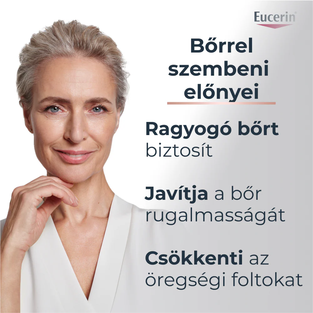 Eucerin Hyaluron-Filler + Elasticity, Bőrtömörséget regeneráló nappali arckrém Rose SPF30 öko utántöltő 50ml - Image 5