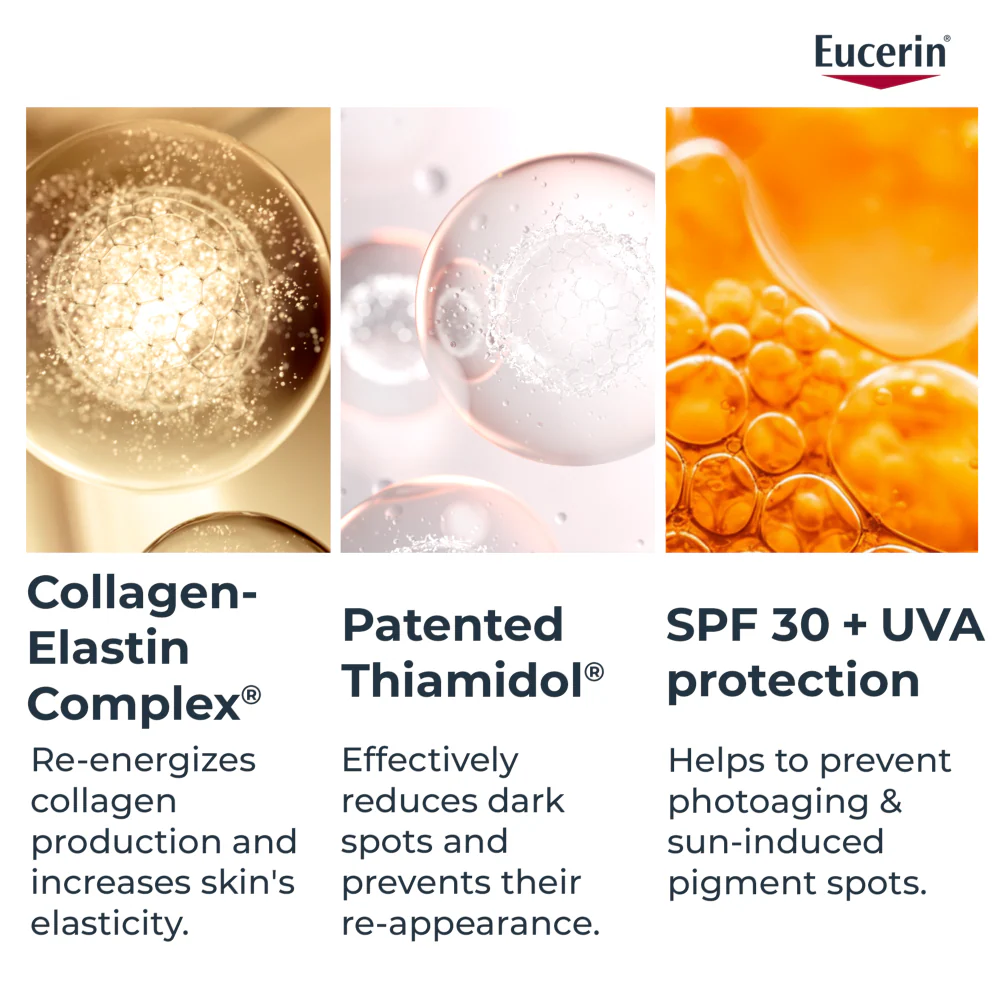 Eucerin Hyaluron-Filler + Elasticity, Bőrtömörséget regeneráló nappali arckrém Rose SPF30 öko utántöltő 50ml - Image 6