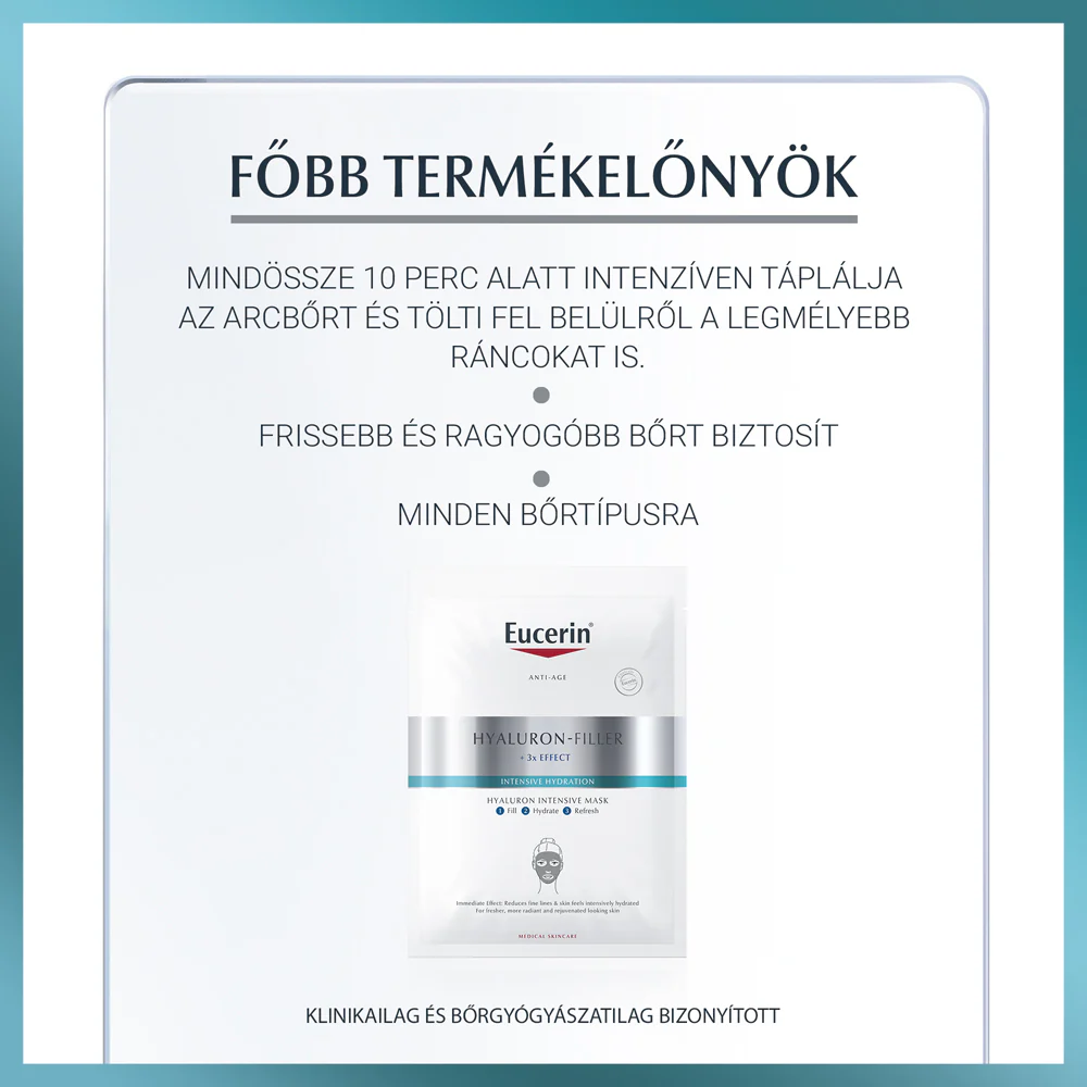 Eucerin Hyaluron-Filler hidratáló, ránctalanító arcápoló koncentrátum 30ml - Image 4