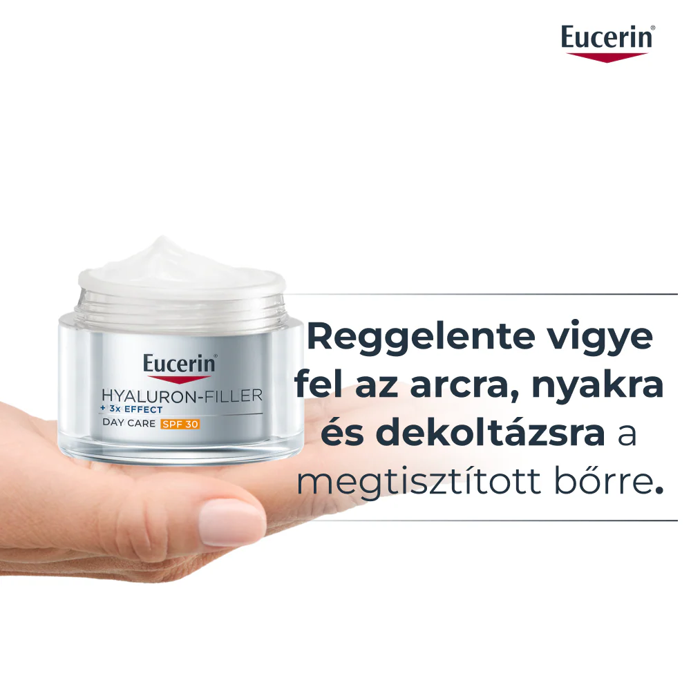Eucerin Hyaluron-Filler Ráncfeltöltő nappali arckrém SPF30 öko-utántöltő 50ml - Image 2