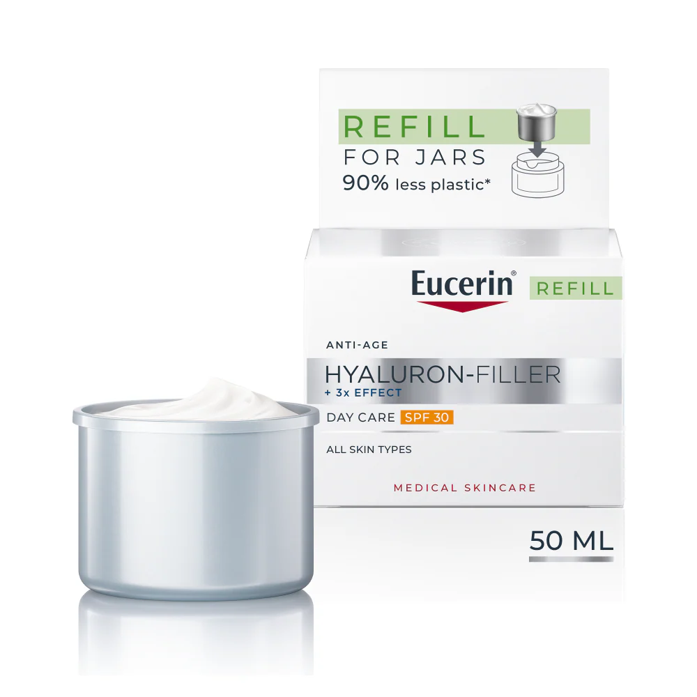 Eucerin Hyaluron-Filler Ráncfeltöltő nappali arckrém SPF30 öko-utántöltő 50ml - Image 7