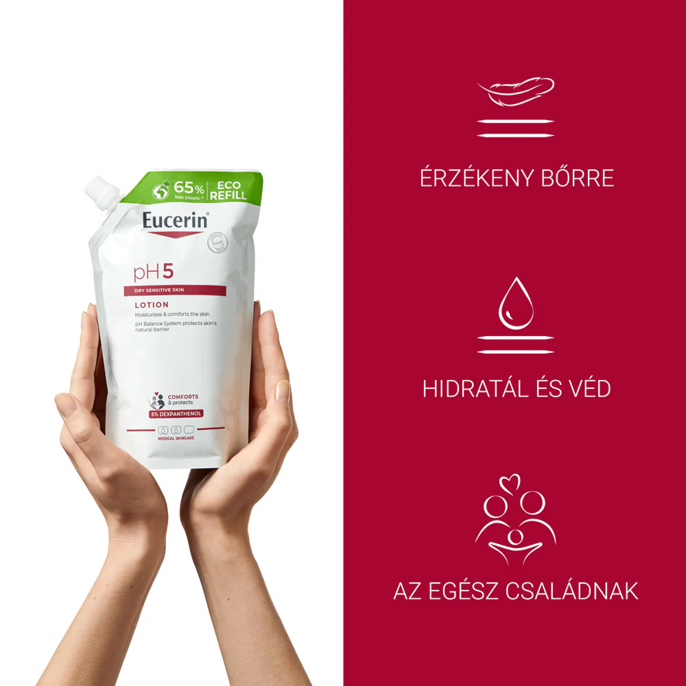 Eucerin pH5 Intenzív testápoló öko- utántöltő 400ml - Image 6