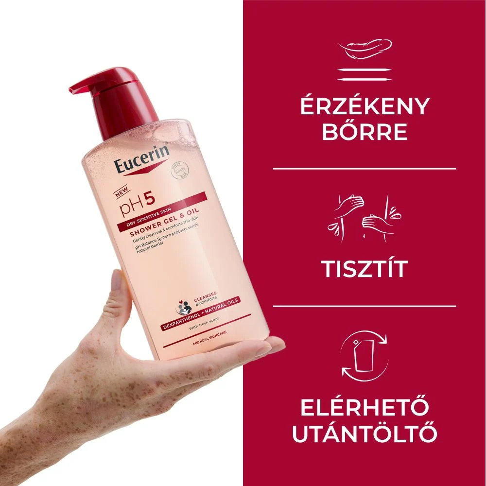Eucerin pH5 olajtusfürdő gél pumpás 400ml - Image 9