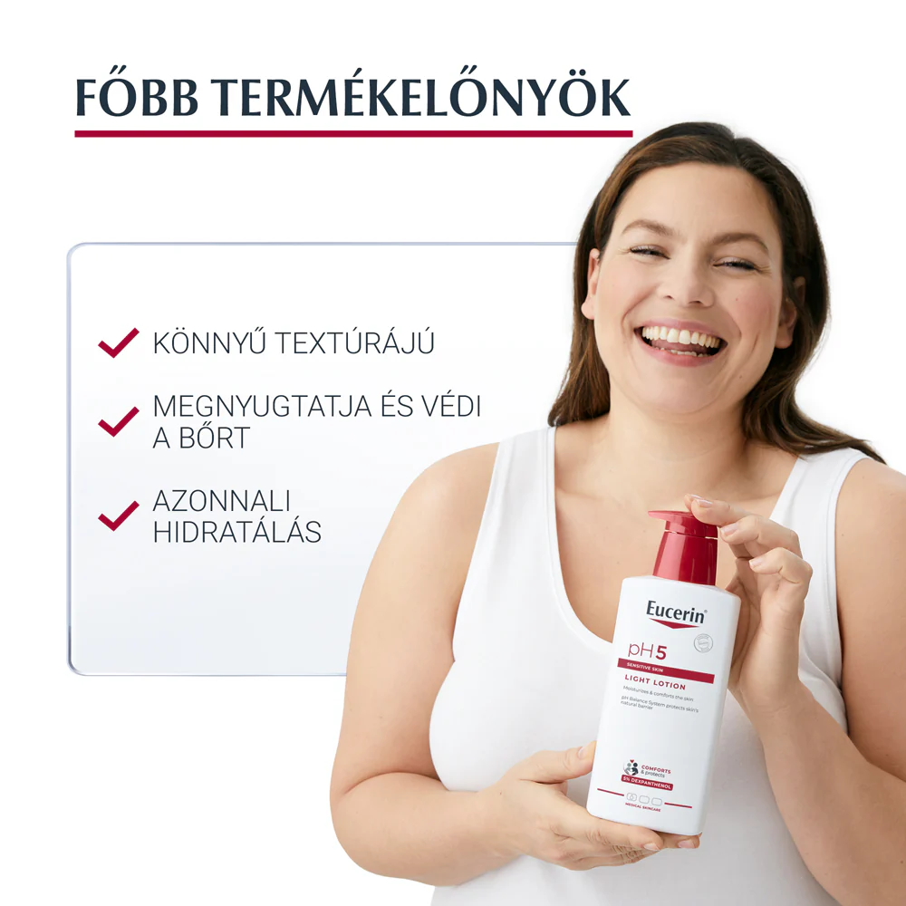 Eucerin pH5 extra könnyű, hidratáló testápoló 400ml - Image 3