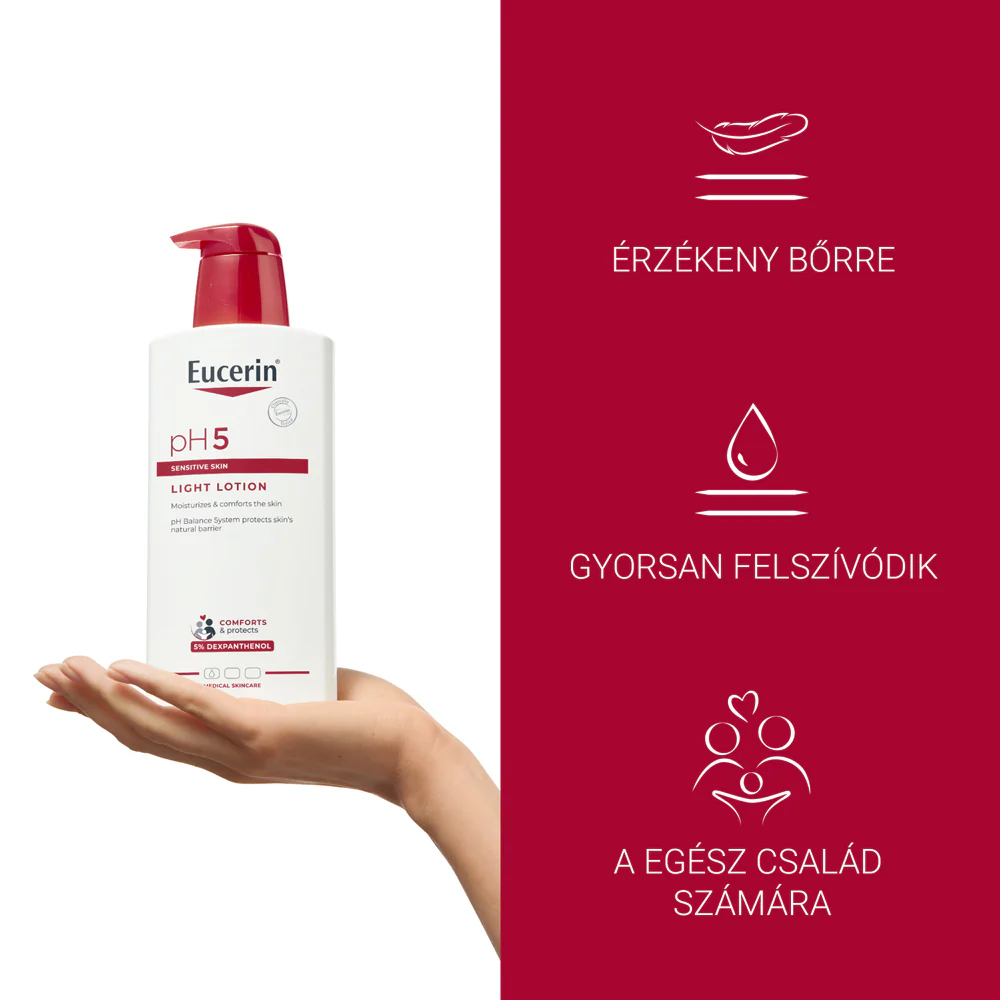 Eucerin pH5 extra könnyű, hidratáló testápoló 400ml - Image 8