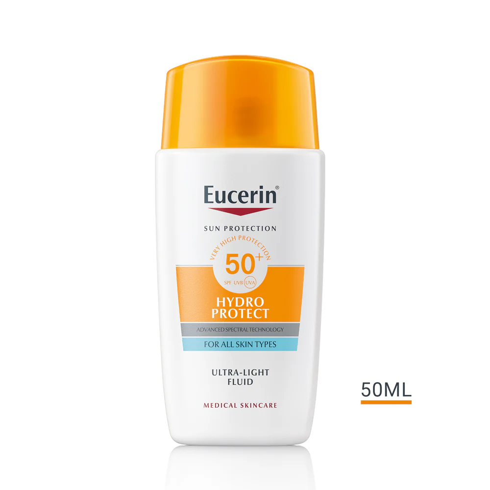 Eucerin Sun Hydro-Protect ultra könnyű napozó fluid arcra SPF50+ 50ml - Image 6