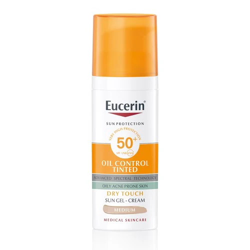 Eucerin Sun Oil Control színezett napozó gél-krém arcra medium SPF50+ 50ml - Image 8