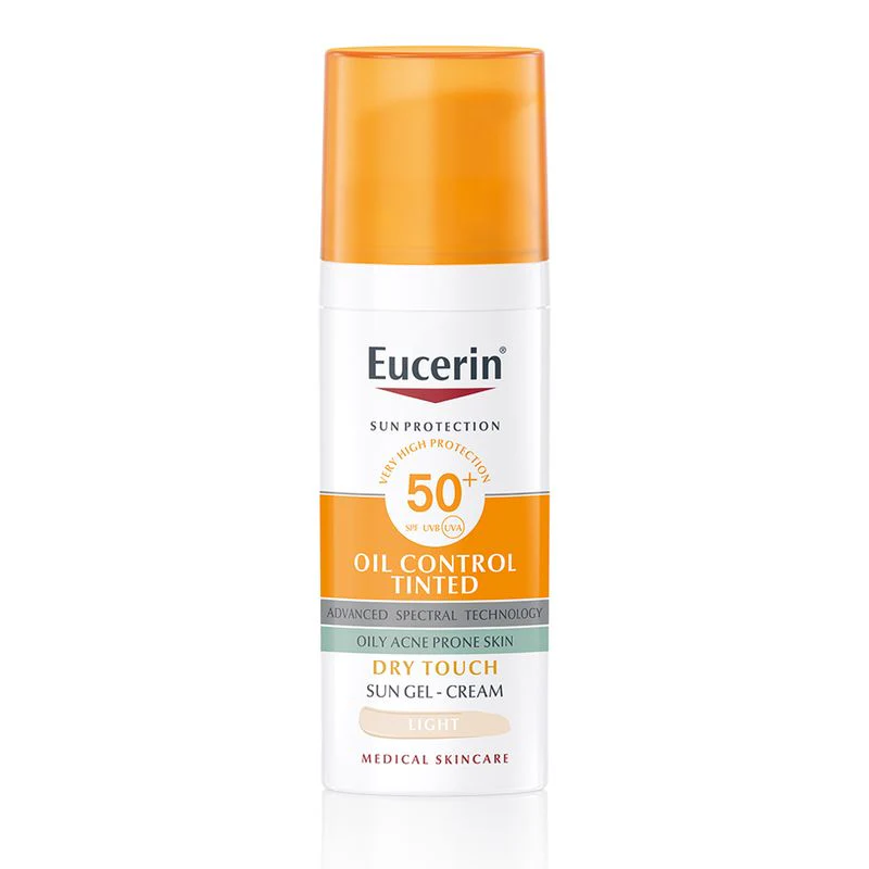 Eucerin Sun Oil Control színezett napozó gél-krém arcra light SPF50+ 50ml - Image 8