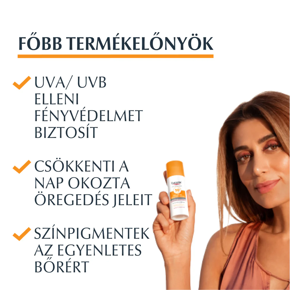 Eucerin Sun Photoaging Control színezett napozókrém arcra light SPF50+ 50ml - Image 7