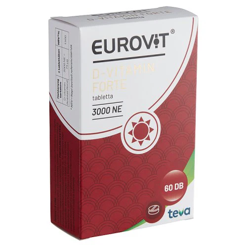 Eurovit D-vitamin 3000NE FORTE tabletta 60 db - Image 2