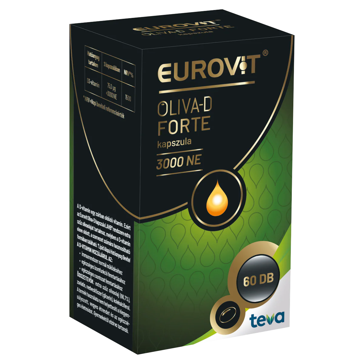 Eurovit Oliva-D Forte 3000NE kapszula 60 db - Image 6