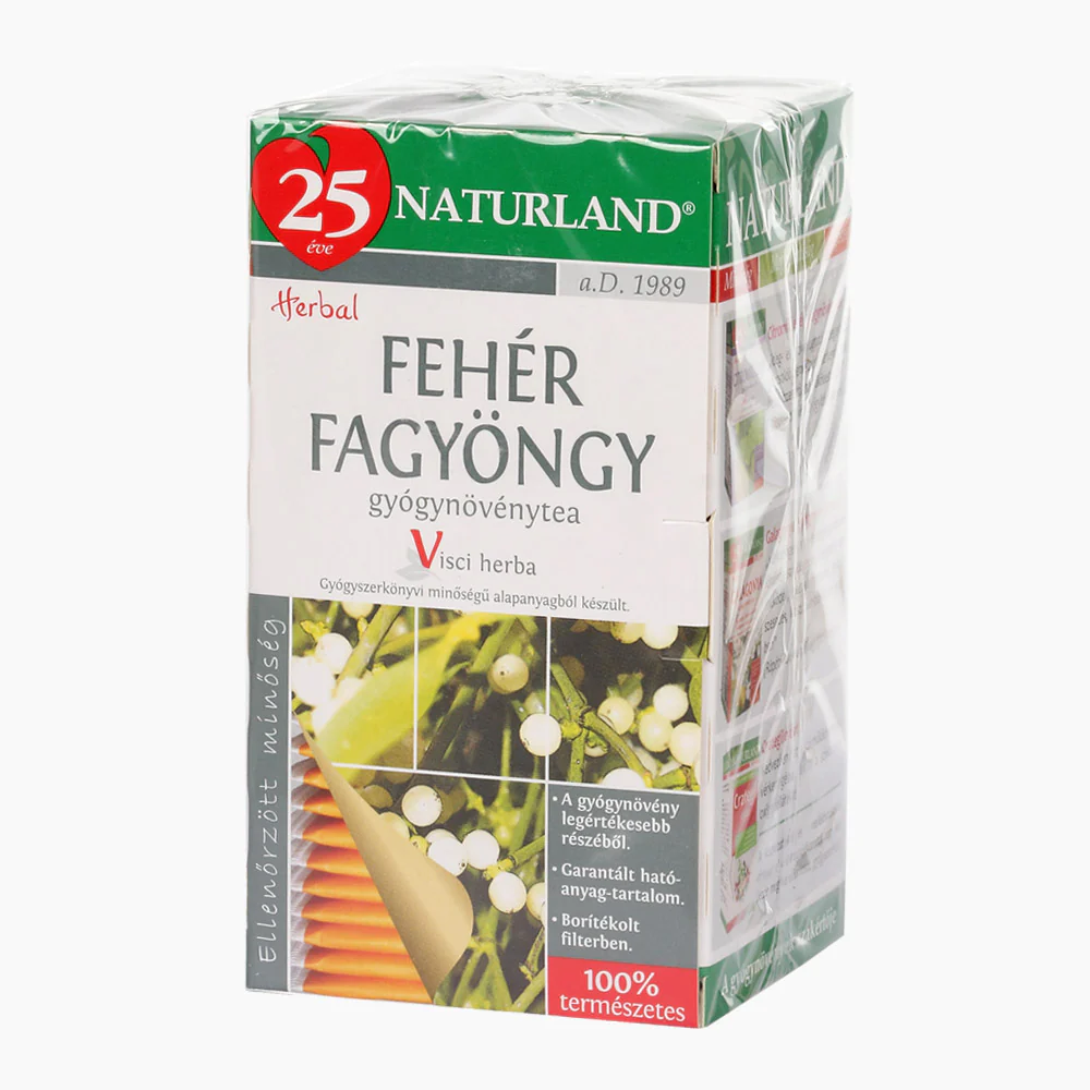 NATURLAND Fehér Fagyöngy tea filteres 25×1,5g - Image 2