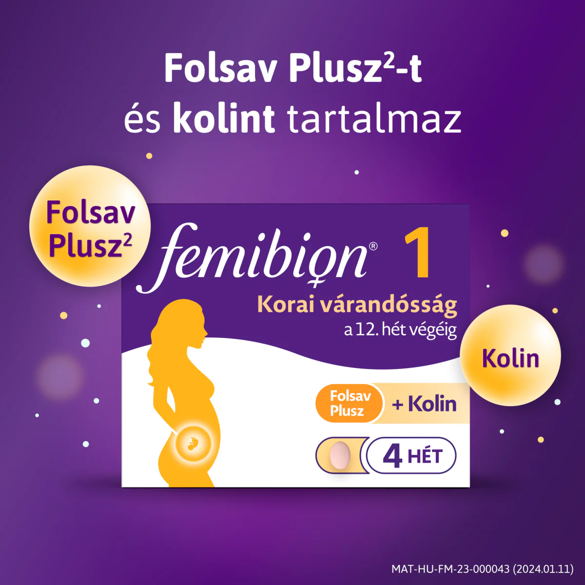 Femibion 1 Korai várandósság filmtabletta (4 heti adag) 28 db - Image 11