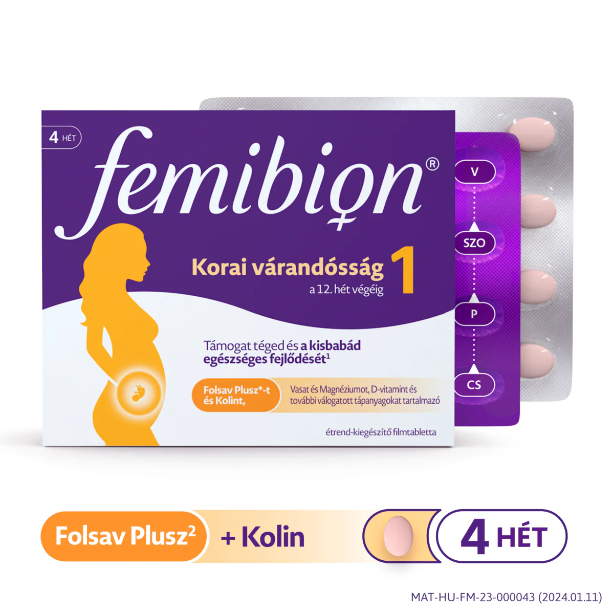 Femibion 1 Korai várandósság filmtabletta (4 heti adag) 28 db - Image 14