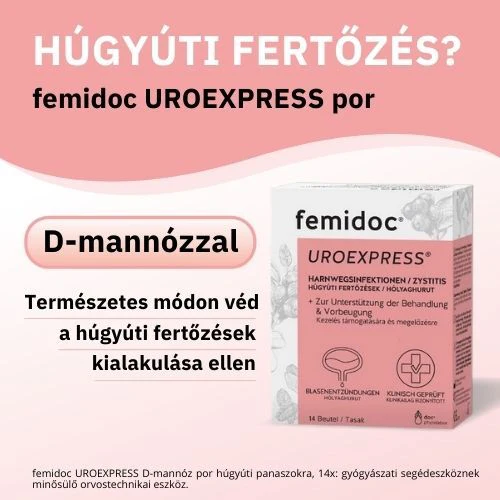 Femidoc Uroexpress D-mannóz por húgyúti panaszokra tasakban 14 db - Image 2