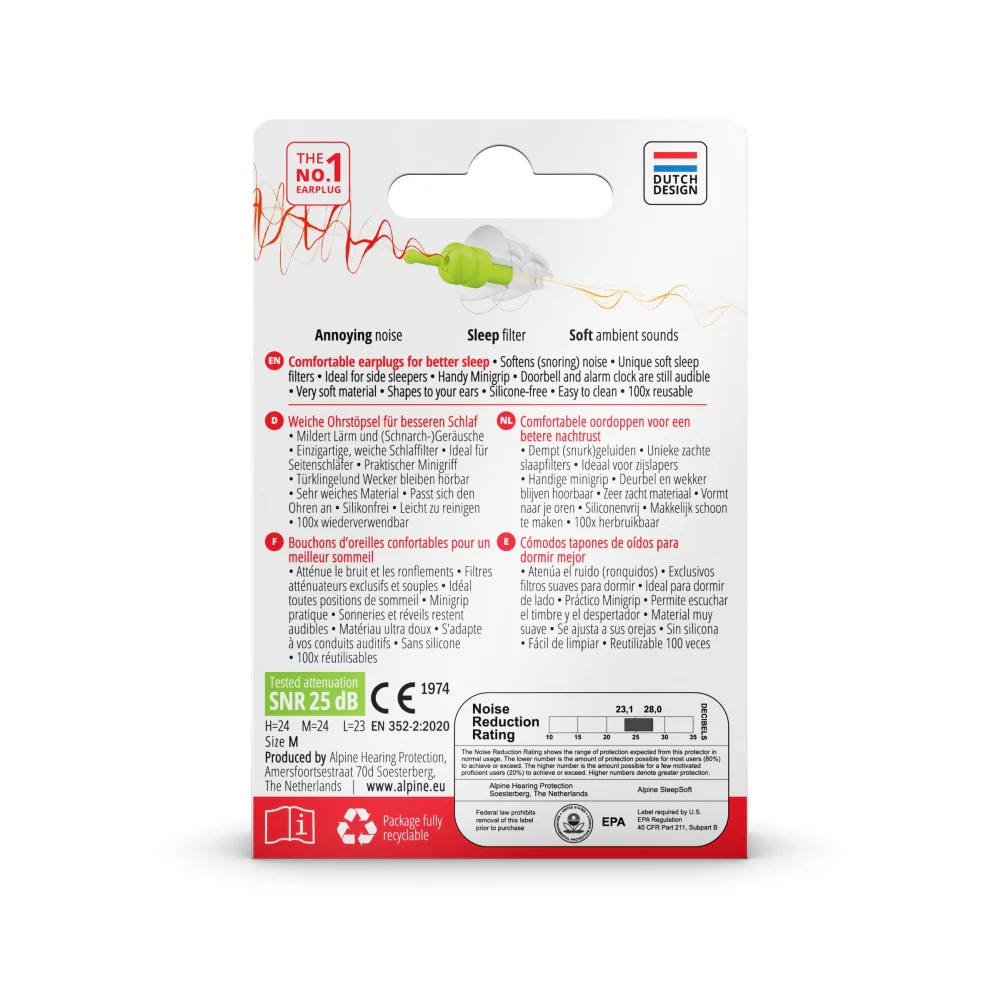 ALPINE Füldugó Sleepsoft Minigrip füldugó szűrővel 1pár - Image 4
