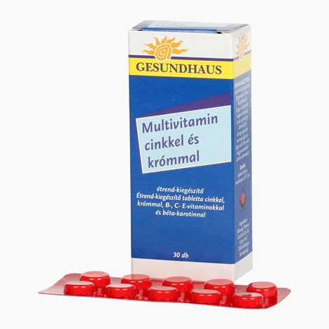 Gesundhaus Multivitamin Zn Króm tabletta 30 db - Image 2