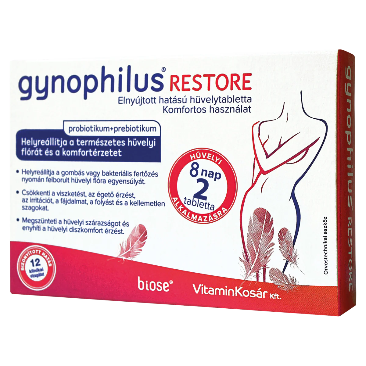 Gynophilus Restore hüvelytabletta 2 db - Image 2
