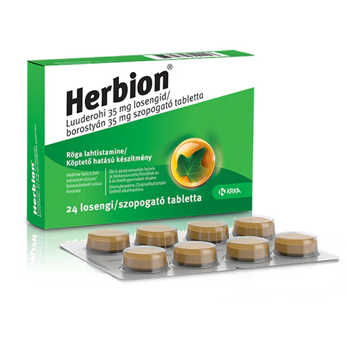 Herbion borostyán 35 mg szopogató tabletta 24 db